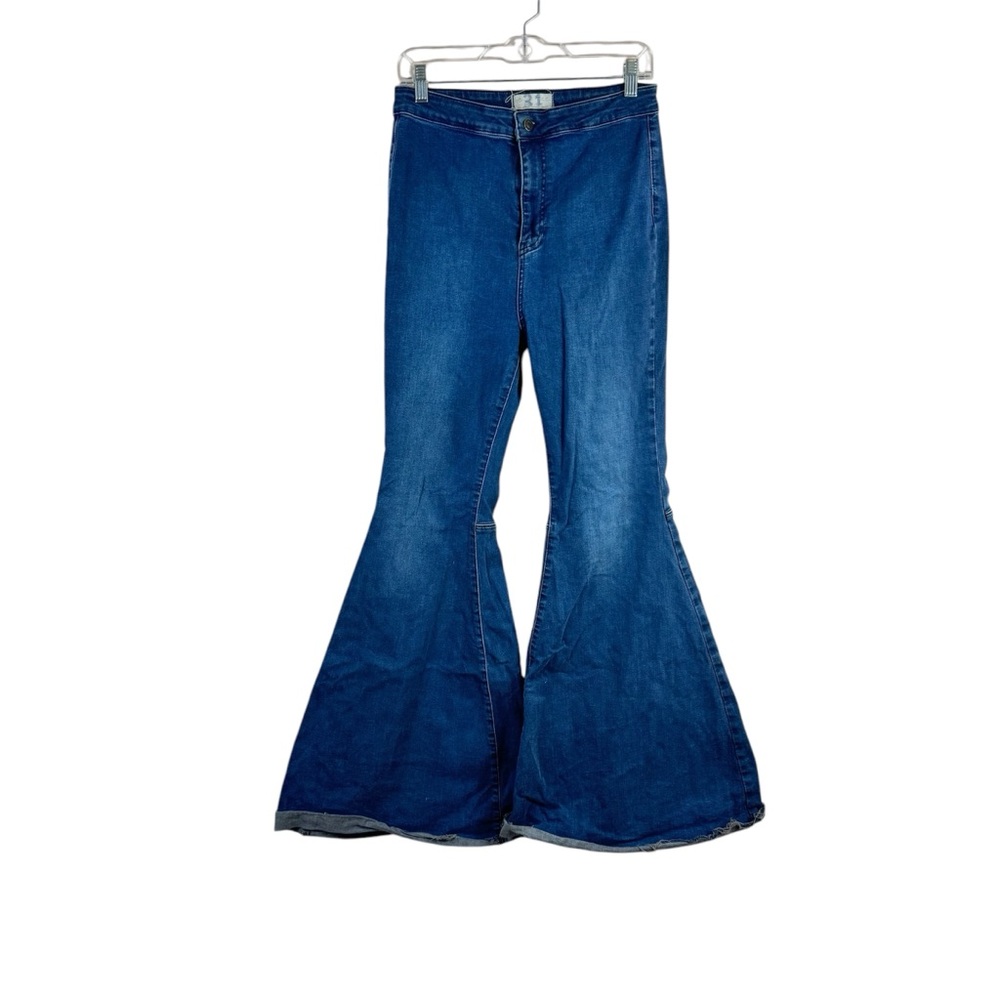 WE THE FREE womens sz 31 Just Float On extreme flare high rise bell bottom jeans